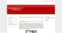 Desktop Screenshot of gim1.tarnobrzeg.pl