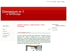 Tablet Screenshot of gim1.tarnobrzeg.pl