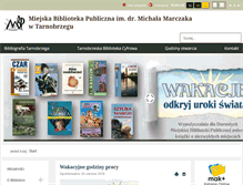 Tablet Screenshot of mbp.tarnobrzeg.pl